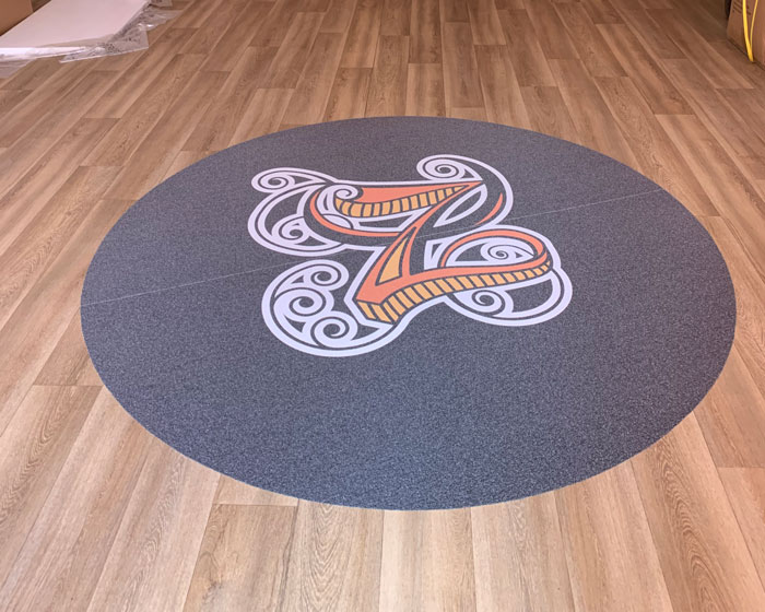 2 metre diameter floor graphic