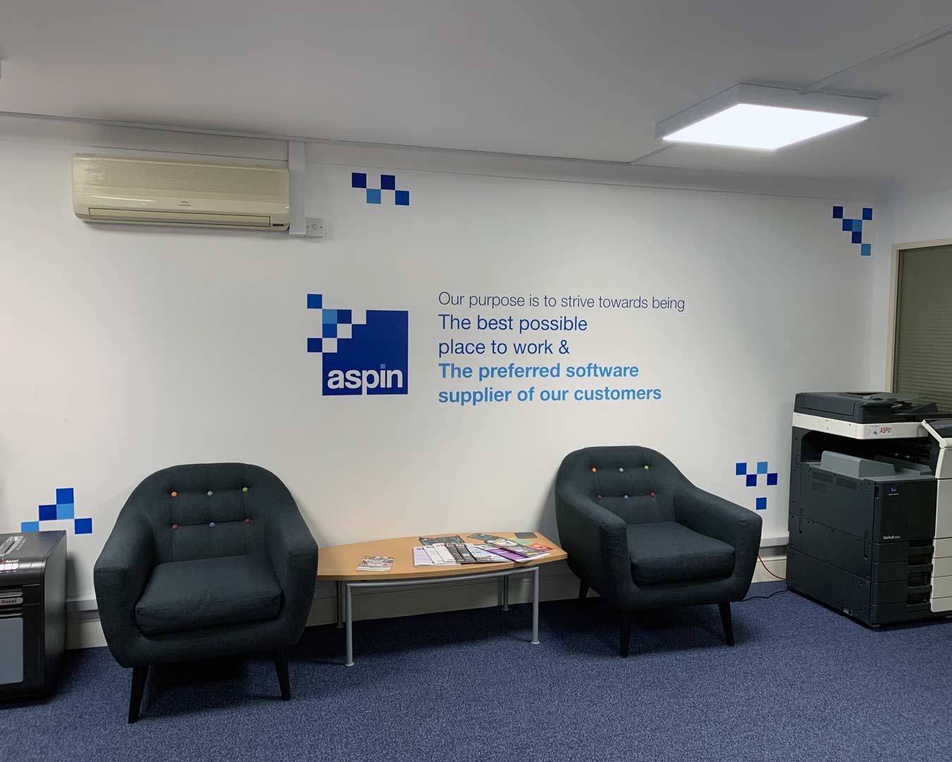 Aspin office wall graphics