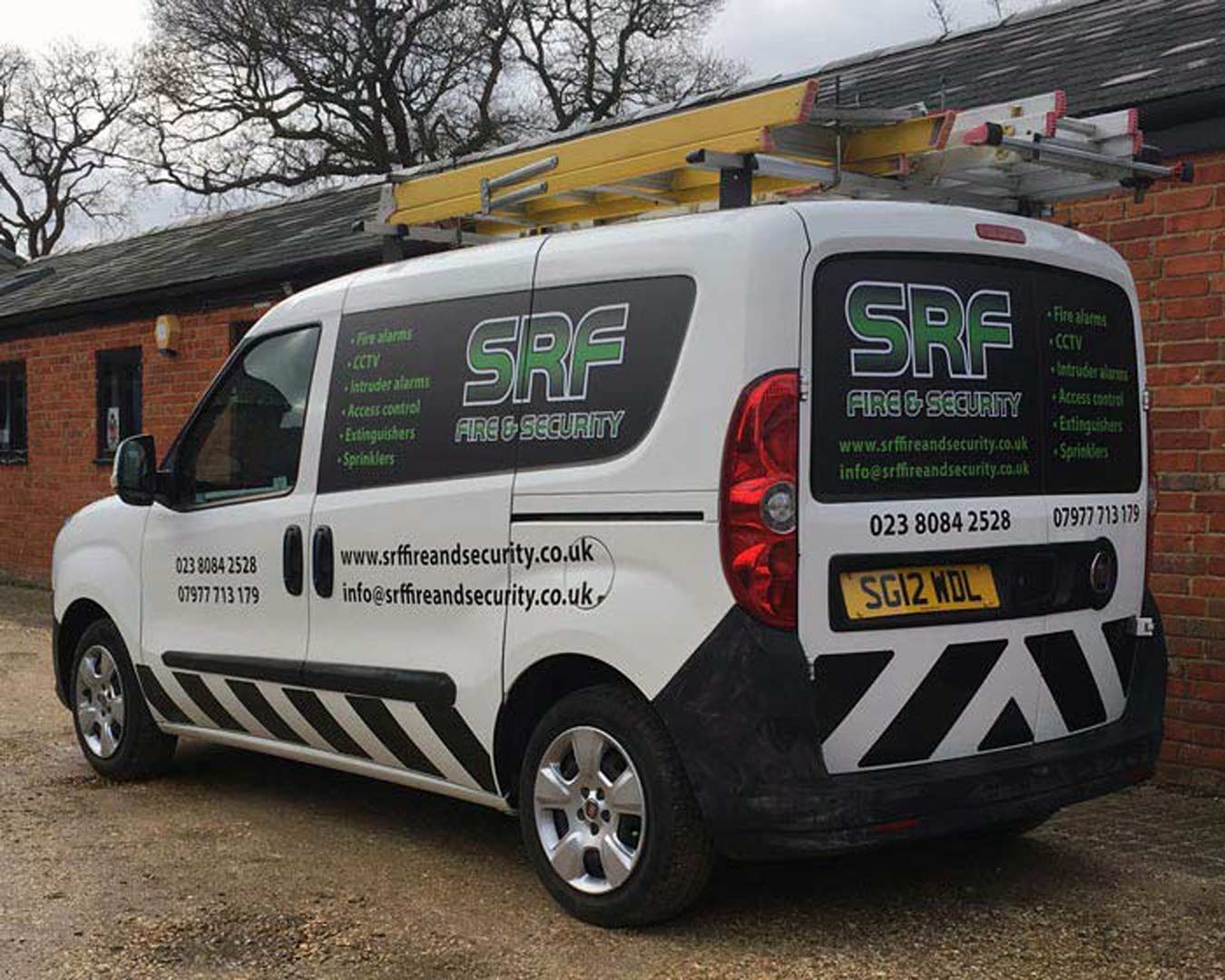 vehicle livery for SRF Fire and security