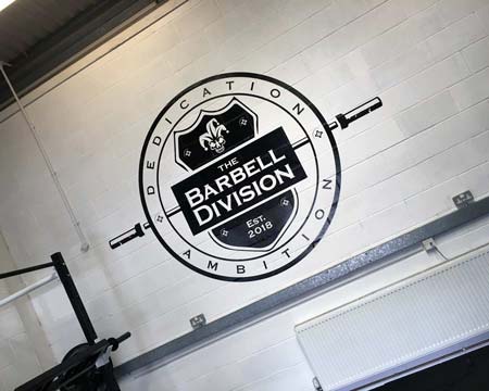 Cut cast vinyl wall graphic