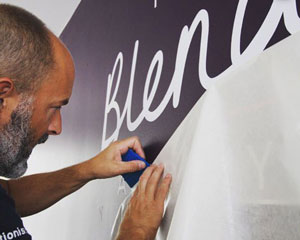 Installing cut vinyl