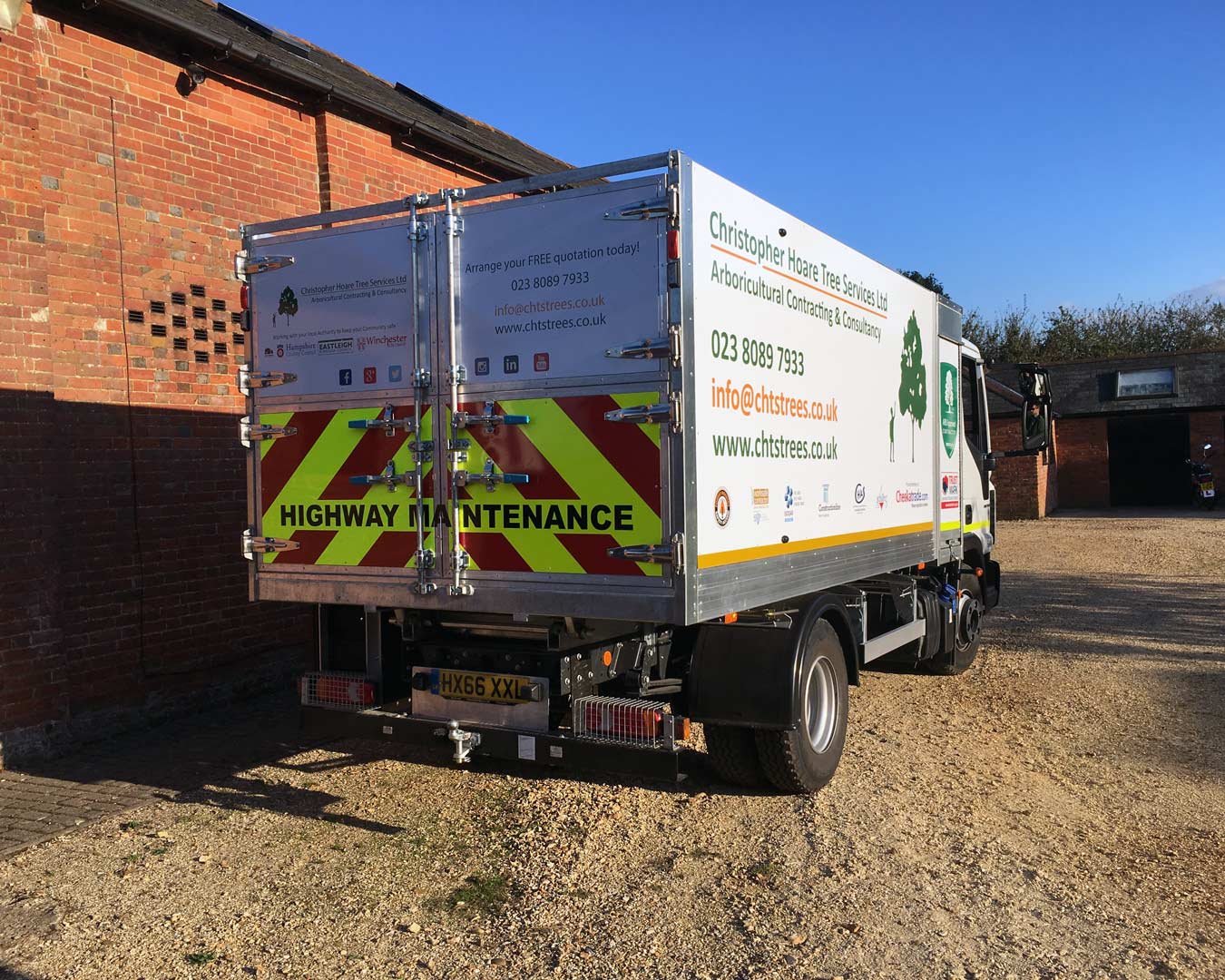 Vehicle graphics for Christopher Hoare Tree Services