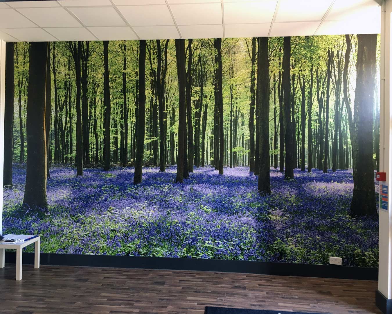 Printed mural for Harvest Fine Foods reception.