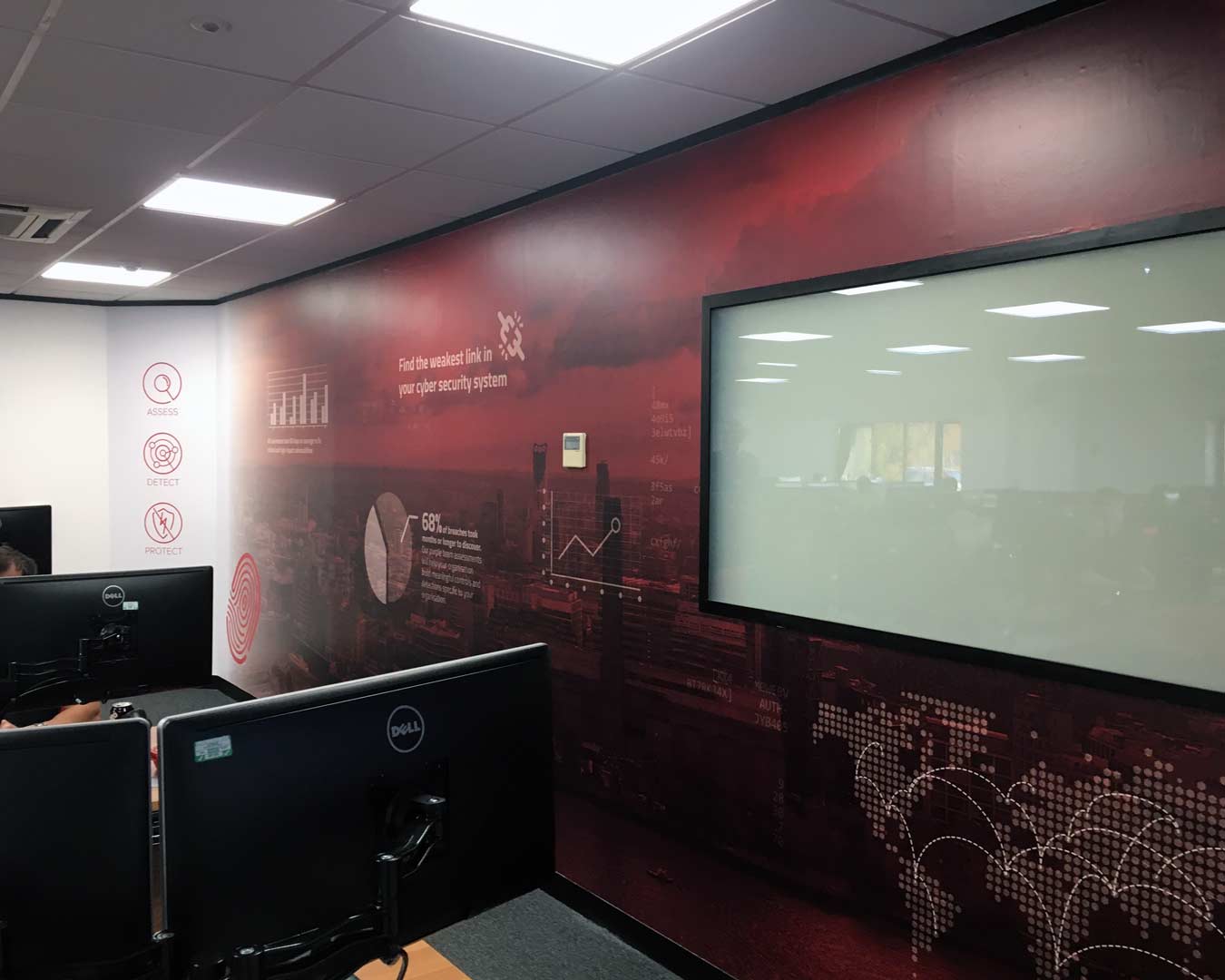 Secure data mural graphic