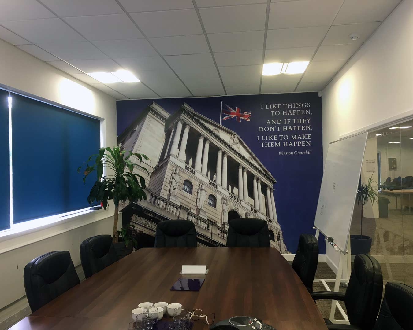 Office wall mural for NetPay