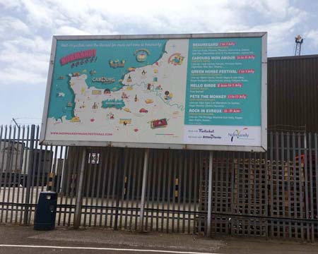 Normandy Tourist boards billboard