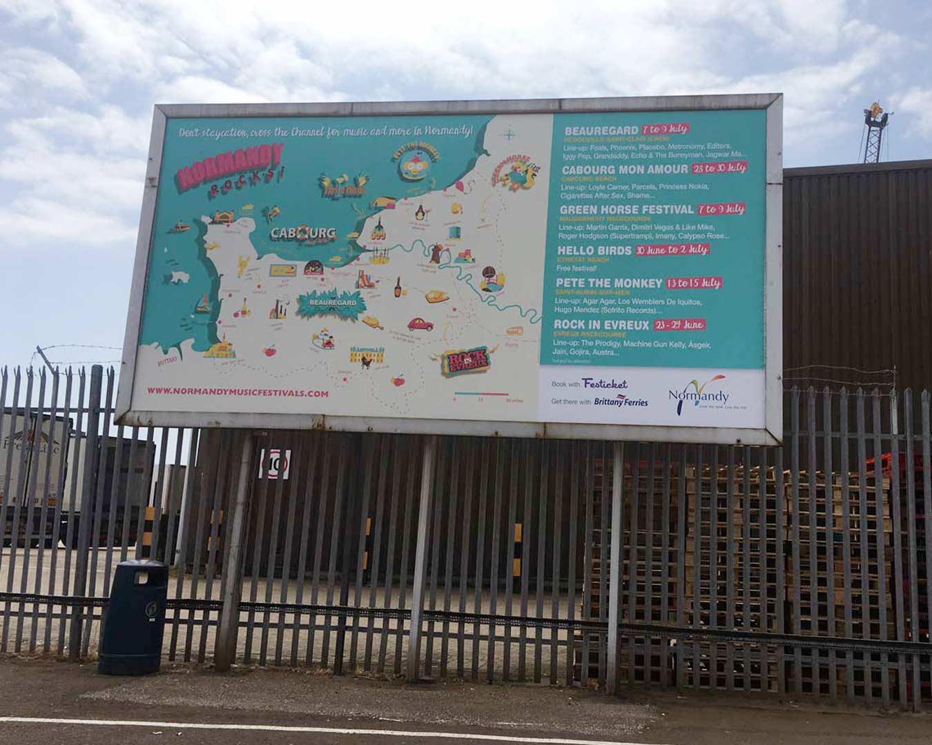 Normandy Tourist boards billboard