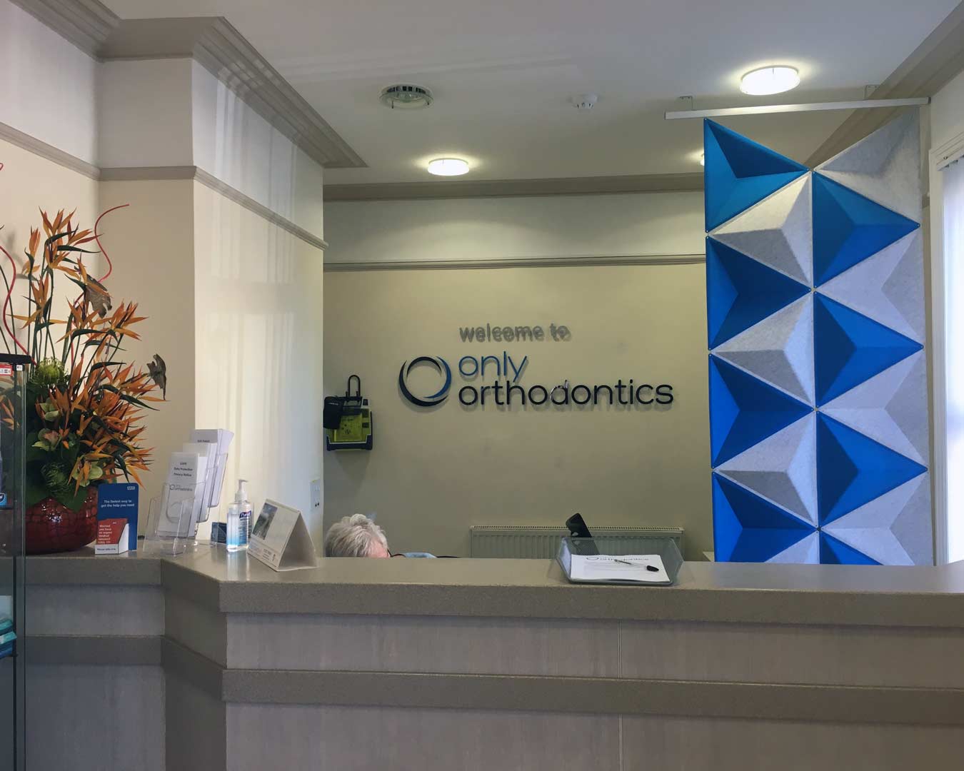 Acrylic lettering for Only Orthodontics Bournemouth