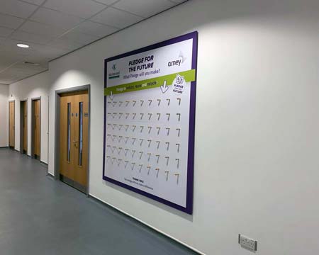 Peg board for Amey Minton Keynes