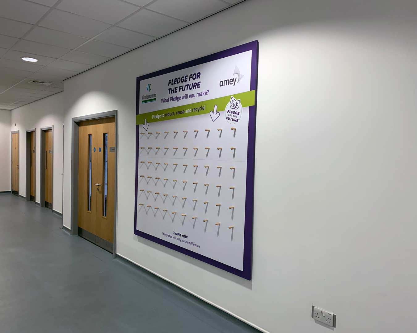 Peg board for Amey Minton Keynes