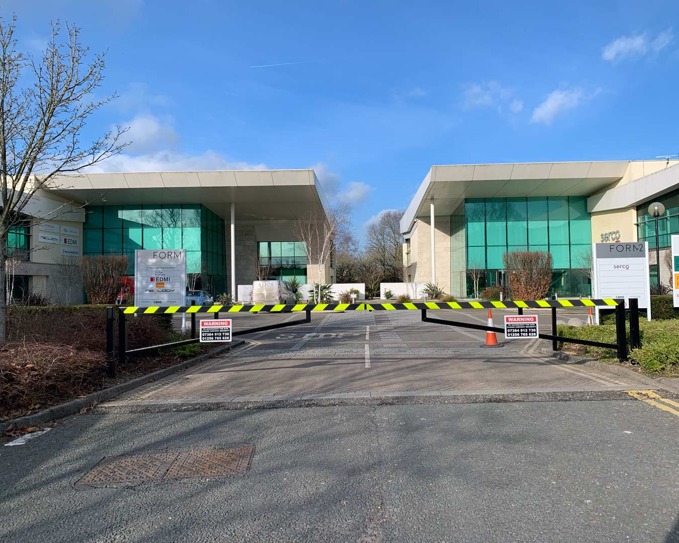 reflective barriers in Farnborough