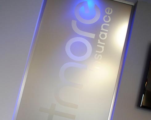 Window graphics frosting a window with frosted graphics installed on it